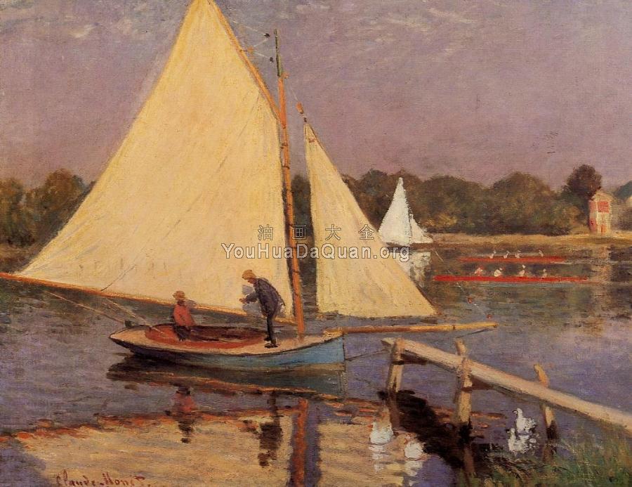 Boaters at Argenteuil - 克劳德·莫奈